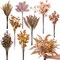 75PCS Artificial Greenery & Faux Flower Stems – 8-Kind DIY Box Set for Bridal Bouquets, Wedding Arrangements, Table Centerpieces & Fall Décor (Orange)
